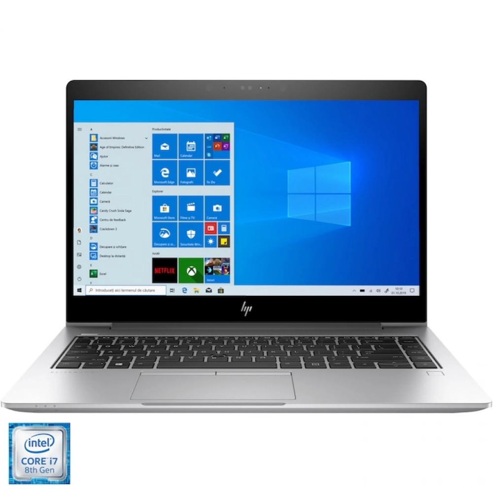 Laptop refurbished HP EliteBook 840 G6 – procesor Intel Core i7 generația a 8-a, design subțire, calitate business- Refurbished