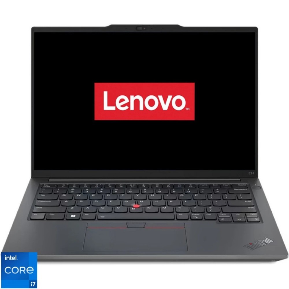 Laptop Lenovo E14, Procesor Intel Core ultra 7-155H, 16GB RAM DDR4, SSD 512GB, Display 14" Full HD - Produs refurbished